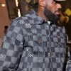 LeBron James Checkered Grey And White Jacket