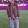Lionel Messi Camp Nou Brown Suede Jacket