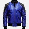 Men’s Blue And Black Bomber Jacket
