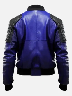 Men’s Bomber Blue And Black Jacket