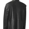 Men's Collar Halton Funnel Leather Jacket