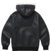 Men's Franco Leather Black Hoodie