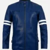 Men’s Rich Blue Leather Jacket