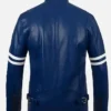 Men’s Rich Leather Blue Jacket