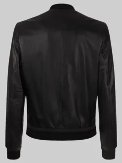 Men's Tom Hardy Leather Black Bomber Jacket