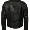 Men’s Vetements Logo Black Leather Jacket