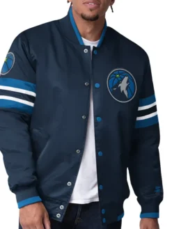 Minnesota Timberwolves Starter Blue Varsity Jacket