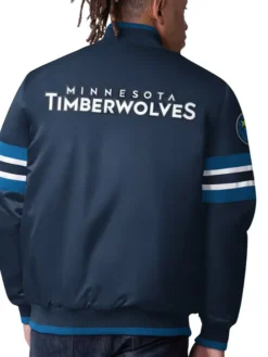 Minnesota Timberwolves Starter Varsity Blue Jacket