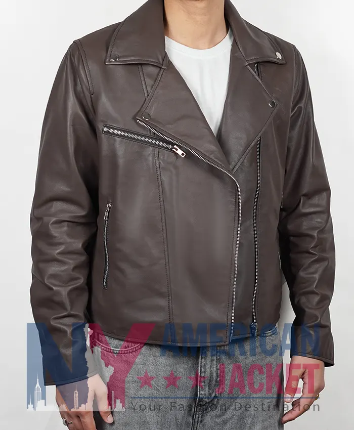 Moonflower Murders Susan Ryeland Brown Leather Jacket