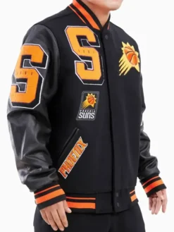 NBA Mashup Phoenix Suns Logo Varsity Jacket