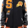 NBA Phoenix Suns Mashup Logo Varsity Jacket