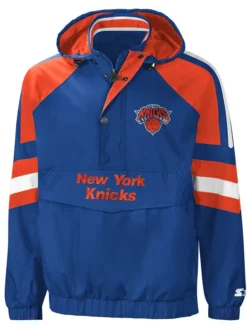 NY Knicks Starter Half Zip Pullover Pro Jacket