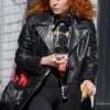 Natasha Lyonne Poker Face S02 Leather Black Coat