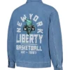 New York Liberty The Wild Collective Denim Jacket