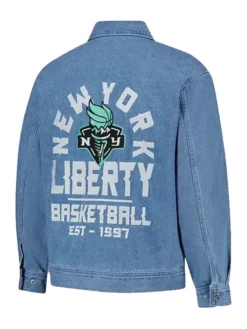 New York Liberty The Wild Collective Denim Jacket