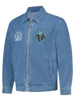 New York Liberty The Wild Denim Collective Jacket