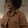 Next Gen NYC S01 Riley Burruss Brown Cropped Jacket