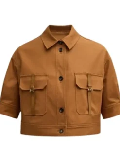 Next Gen NYC S01 Riley Burruss Cropped Brown Jacket