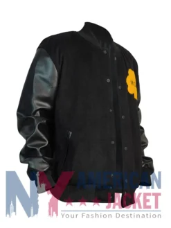 Notre Dame Rudy Irish Black Bomber Varsity Jacket