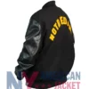 Notre Dame Varsity Rudy Irish Black Bomber Jacket