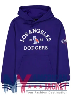 OVO Los Angeles Dodgers Blue Hoodie