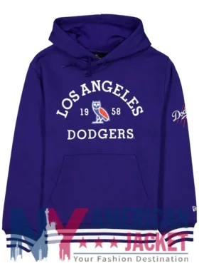 OVO Los Angeles Dodgers Blue Hoodie
