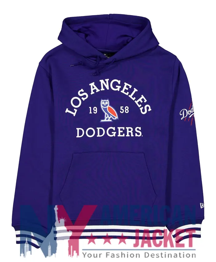 OVO Los Angeles Dodgers Blue Hoodie