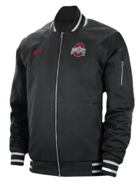 Ohio State Buckeyes Bomber Black Jacket