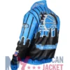 Orlando Magic Blue Black Leather Jacket