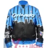 Orlando Magic Leather Blue And Black Jacket
