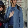 Patti Harrison Poker Face S02 Blue Jacket