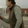 Pedro Pascal Eddington 2025 Brown Vest