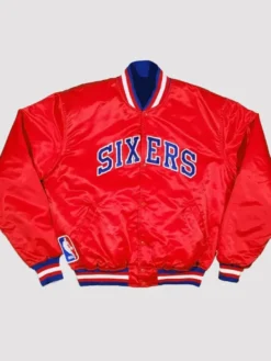 Philadelphia Sixers Starter Red Varsity Jacket