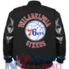 Philadelphia Varsity 76ers Black Out Team Logo Jacket
