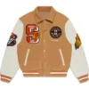 Phoenix Suns Wool Sand Varsity Jacket