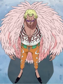Pink Doflamingo Cosplay Fur Coat