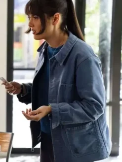 Poker Face S02 Blue Patti Harrison Jacket