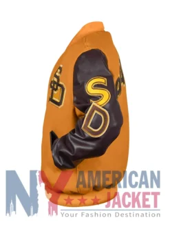 San Diego Padres Orange And Brown Varsity Jacket