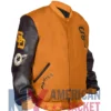 San Diego Padres Varsity Orange And Brown Jacket