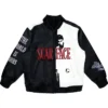Scarface Embroidered Leather Jacket