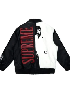Scarface Leather Embroidered Jacket