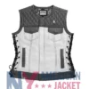 Stegaro American Eagle Motorcycle Grey Leather Vest