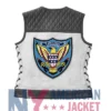Stegaro American Eagle Motorcycle Leather Grey Vest