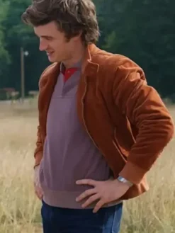 Stranger Things S05 Steve Harrington Brown Jacket