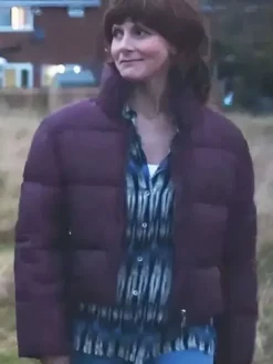 Such Brave Girls S02 Louise Brealey Puffer Purple Jacket