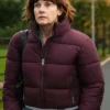 Such Brave Girls S02 Louise Brealey Purple Puffer Jacket
