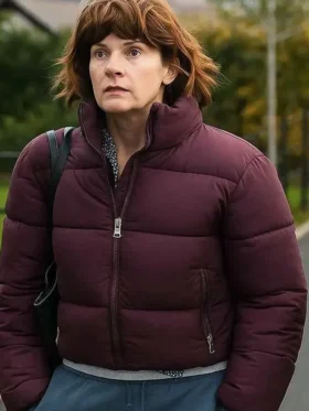 Such Brave Girls S02 Louise Brealey Purple Puffer Jacket