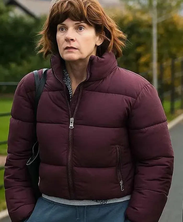 Such Brave Girls S02 Louise Brealey Purple Puffer Jacket