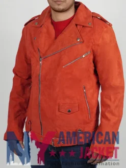 Suede Brando Leather Biker Jacket