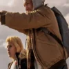 Taron Egerton Brown She Rides Shotgun 2025 Jacket